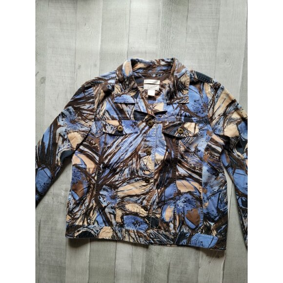 Christopher & Banks Womens Medium Abstract Print Jacket - Picture 4 of 4